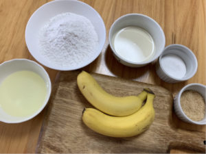 ケーキ作りの材料
