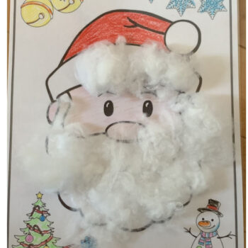 AESクリスマス作品サンタの顔